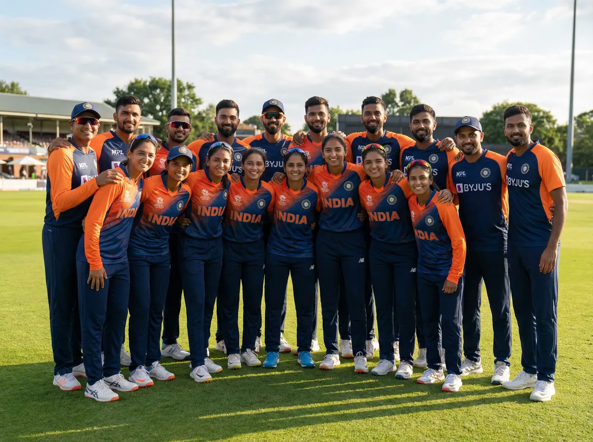 Sports team in custom jerseys