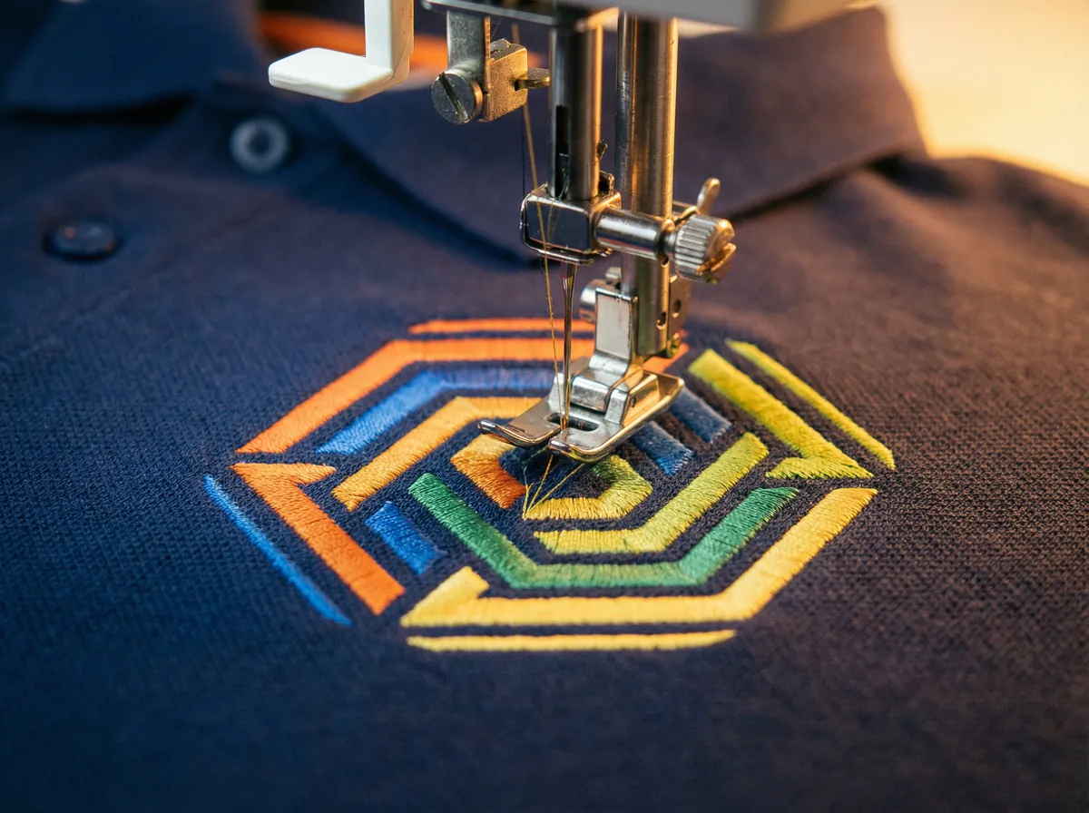 Embroidery on polo shirts
